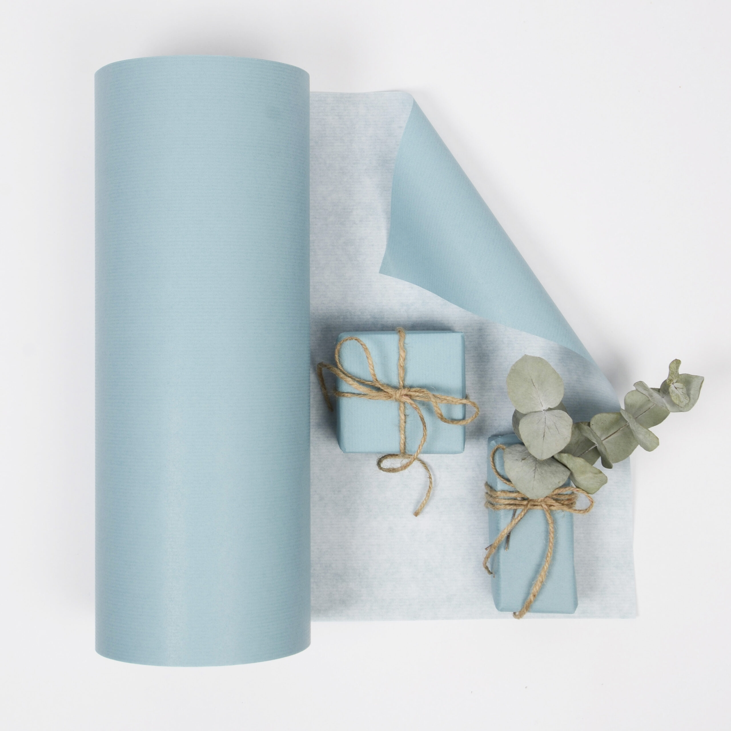 Presentpapper - Turkos ribbat - Bild 1