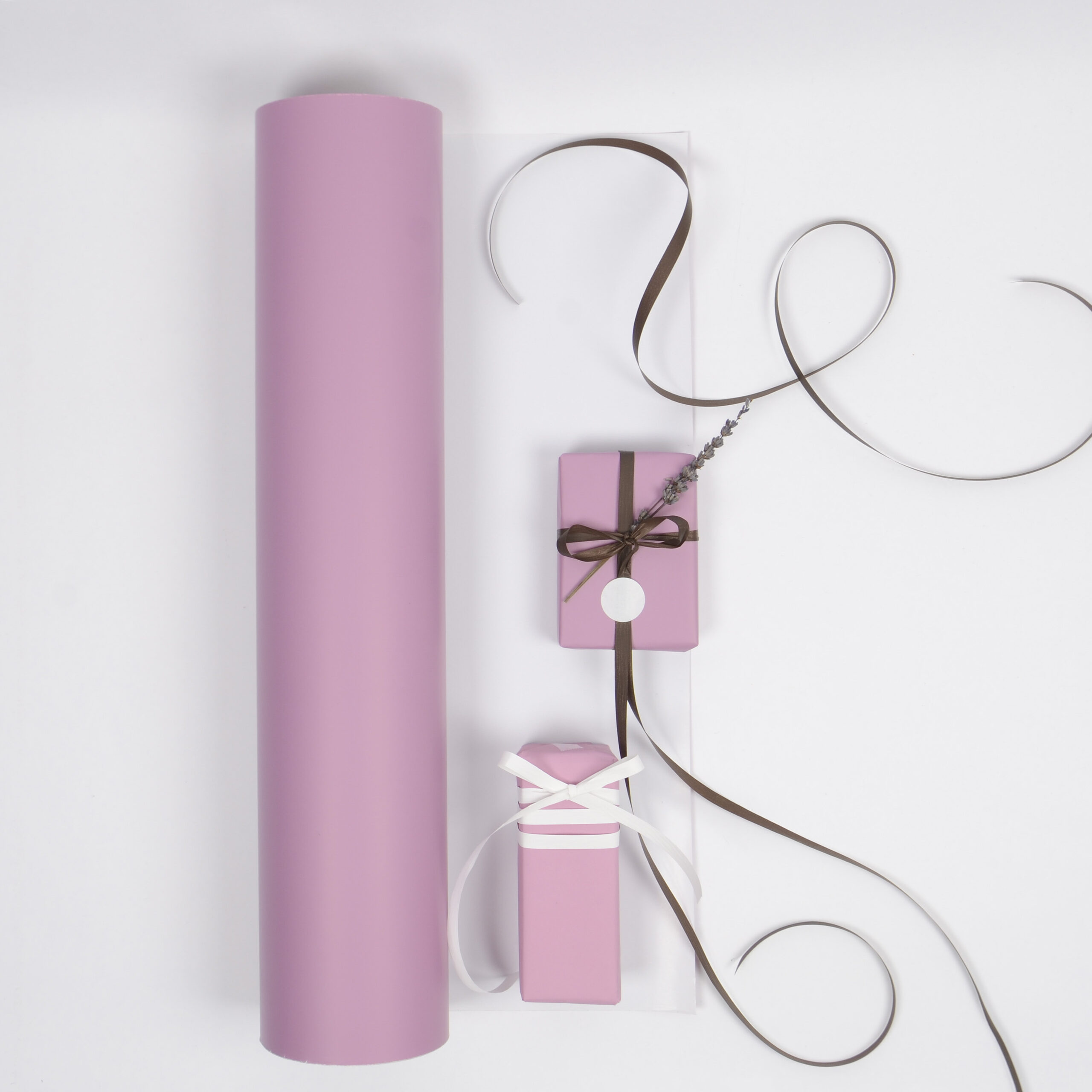Presentpapper - Rosa matt - Bild 1