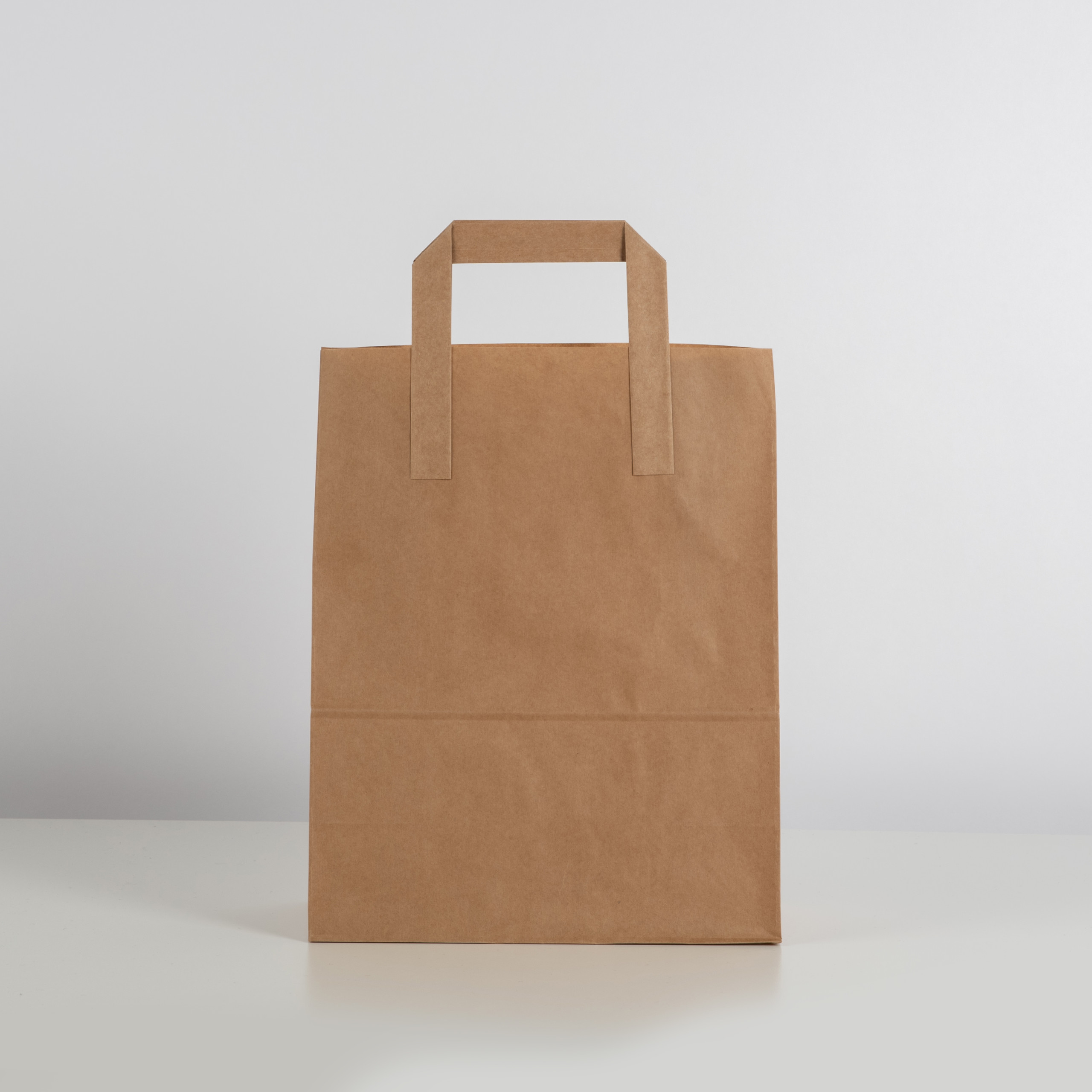 Papperspåsar m. platta handtag - Naturfärgad - Bild 2