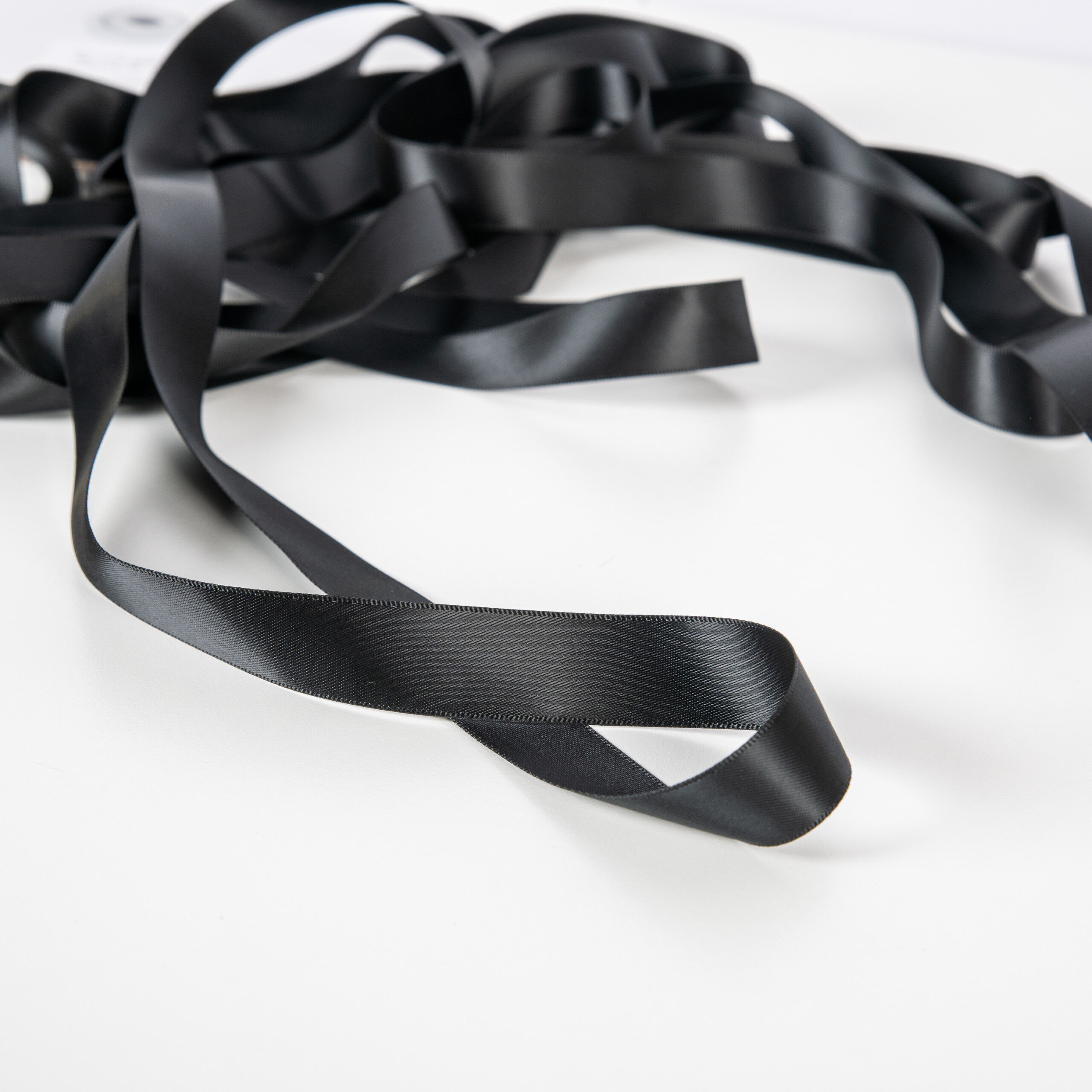 Satinband - Svart 19mm - Bild 2