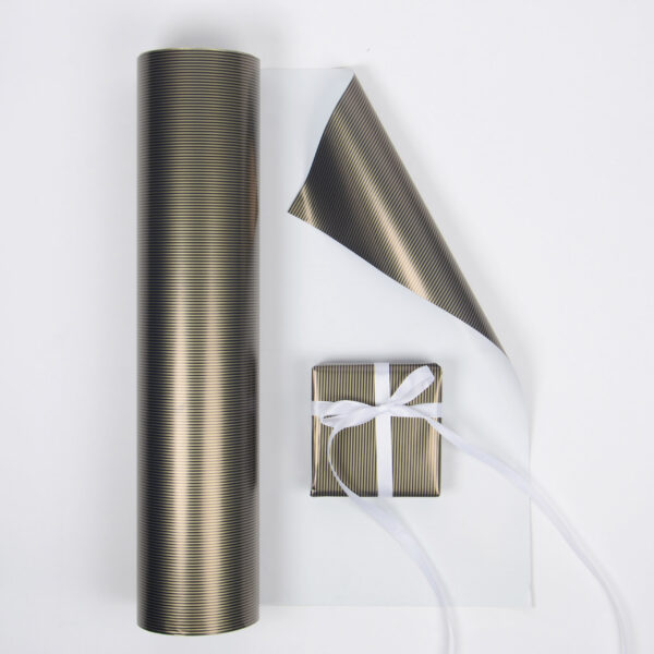 Presentpapper - Guld / Marin 57cm