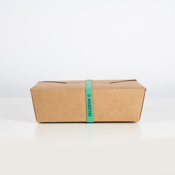Take away box med gummiband