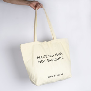Tote bag i bomull m. dragkedja - Bild 1