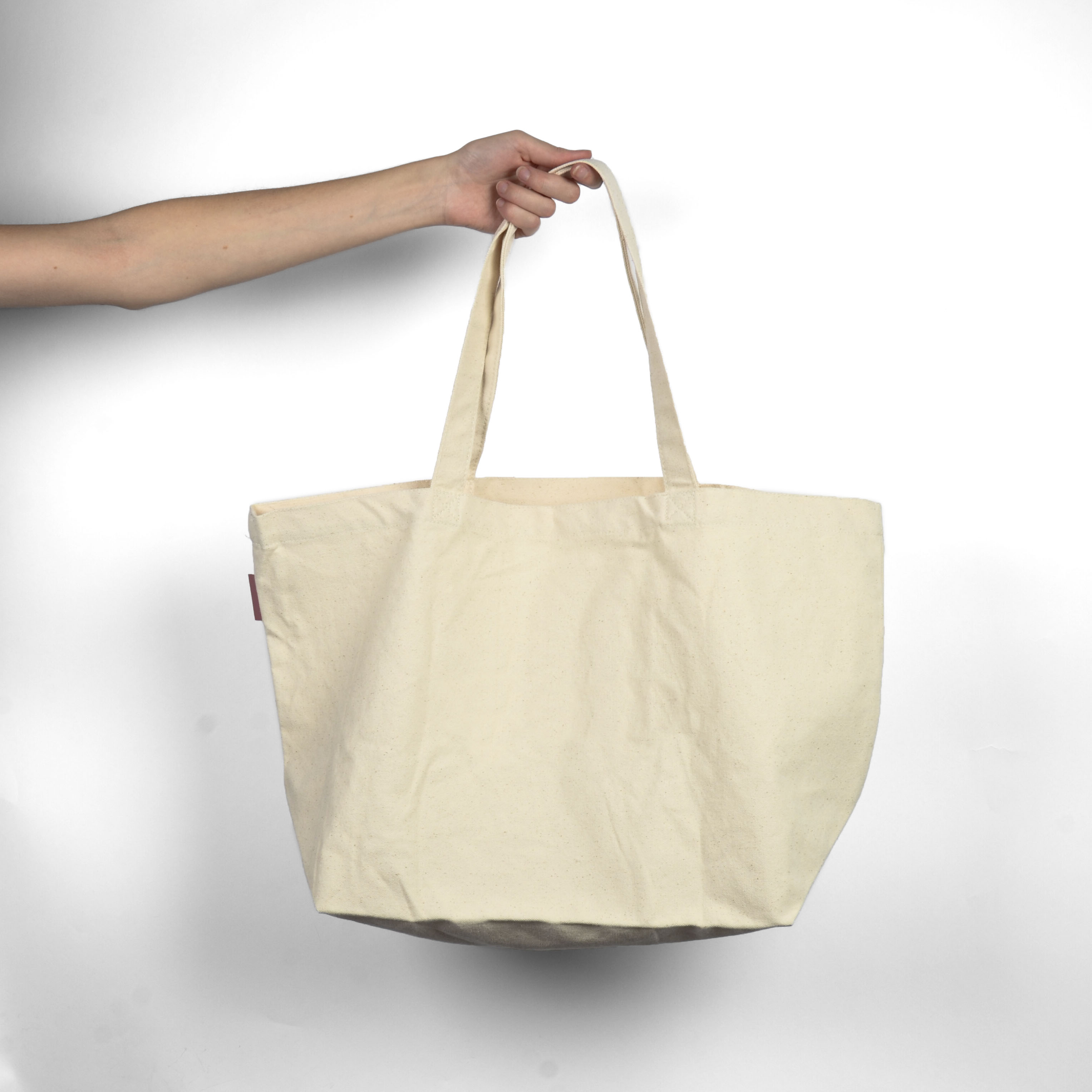 Totebag i bomull m. ficka - Bild 2