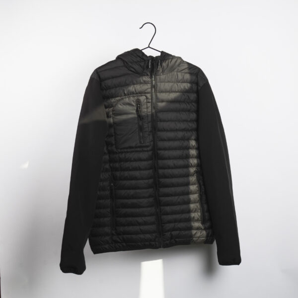 Hooded crossover jacket