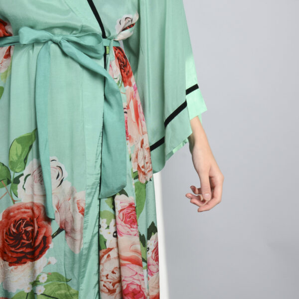Kimono - Turquoise flower