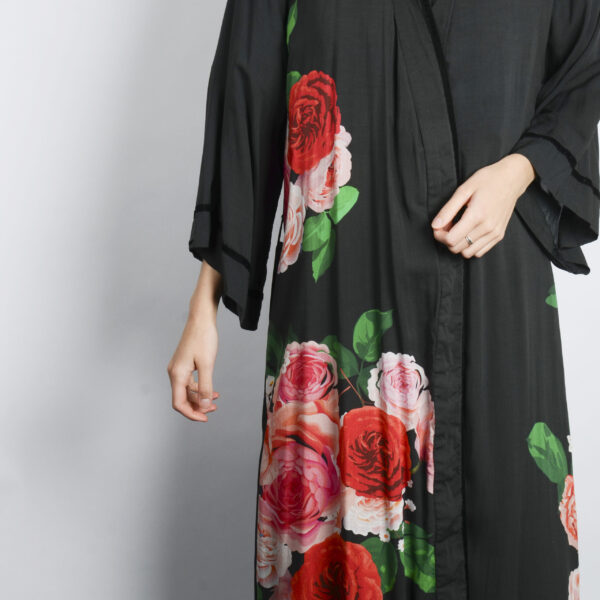 Kimono - Black flower