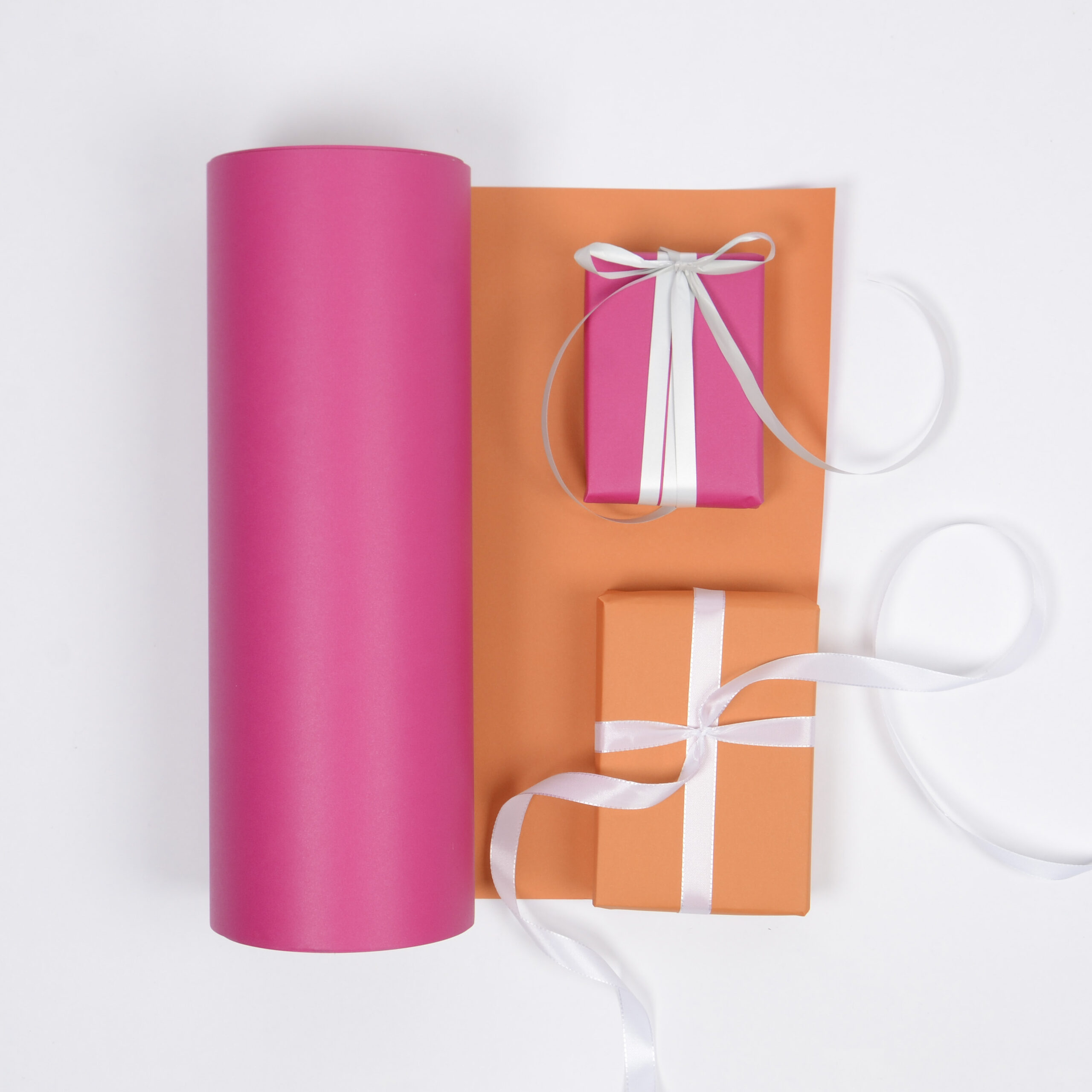 Presentpapper - Fuchsia / Mandarin - Bild 1