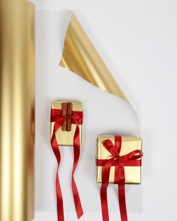 Presentpapper - Guld matt - 57 cm