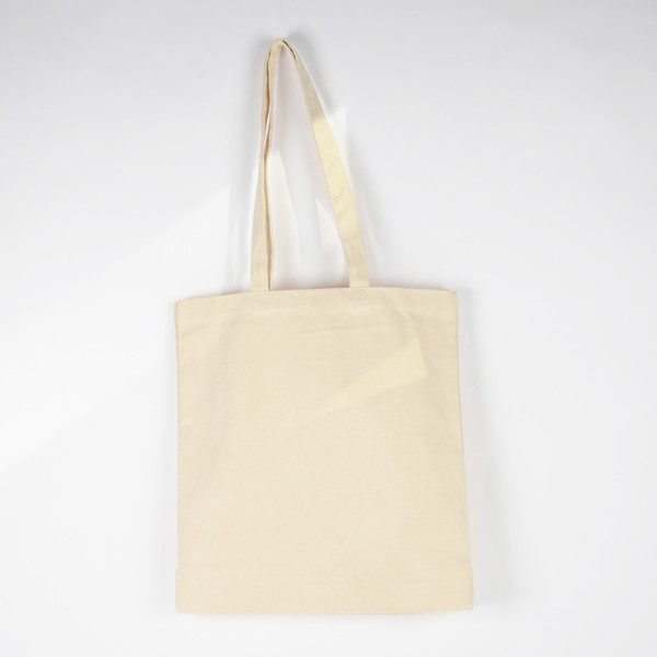 Tote bag i bomull m. botten