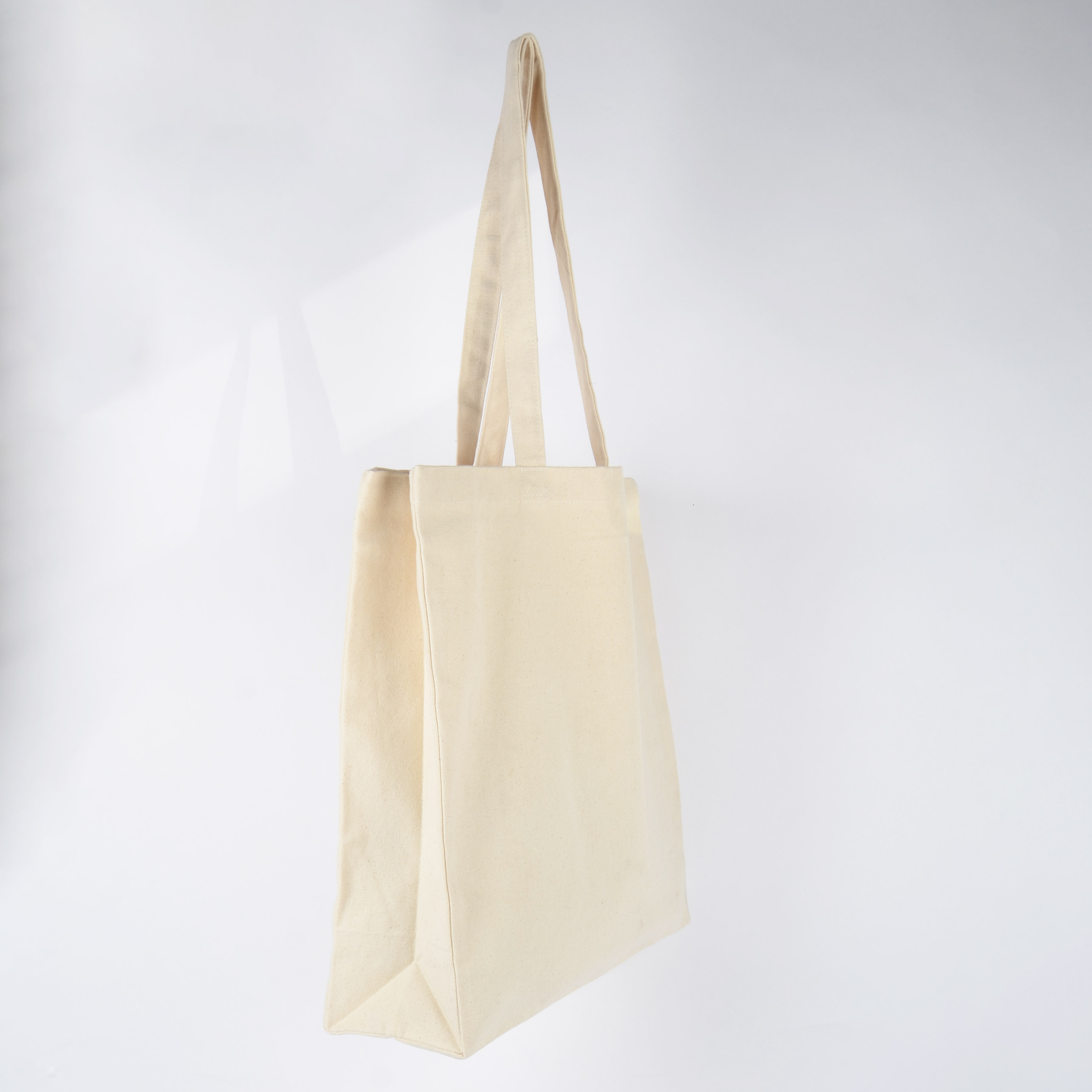 Tote bag i bomull m. botten - Bild 1