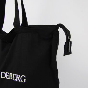 Tote bag svart i bomull m. dragkedja - Bild 2