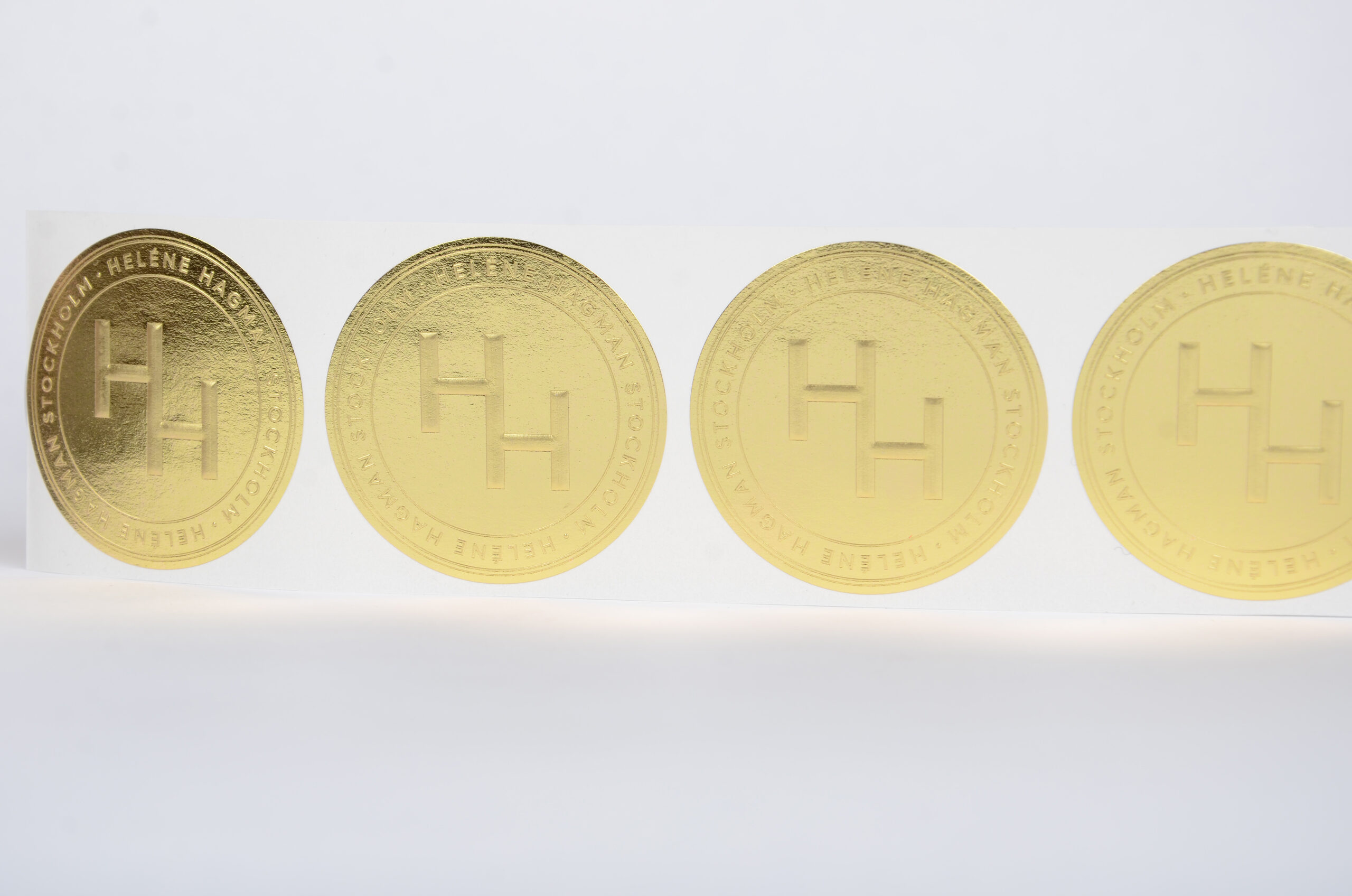 Etiketter guld med egen design - Bild 2