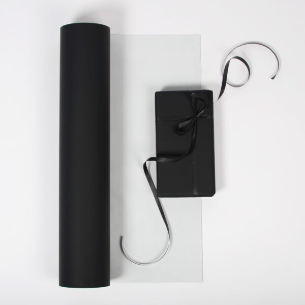 Presentpapper - Svart matt exklusivt 36cm