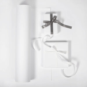 Presentpapper - Vit matt exklusiv dubbelsidig 36 cm - Bild 1