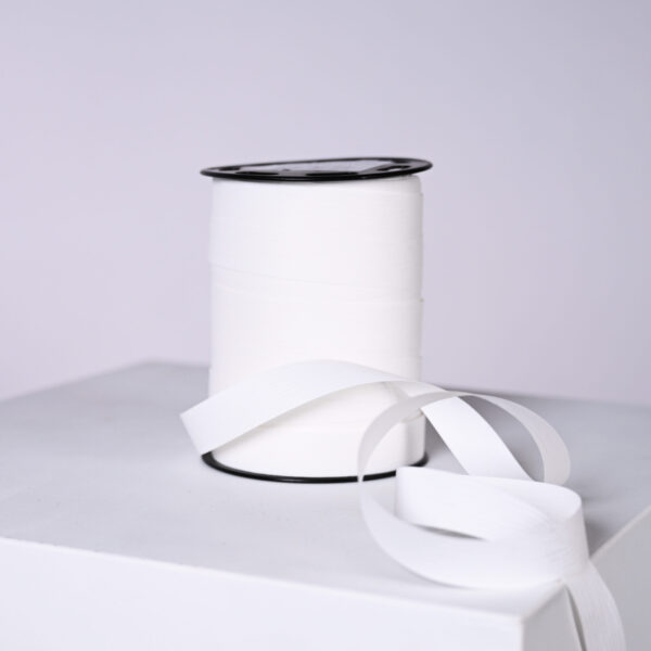 Presentband Mattline - Vit 19mm 1-pack