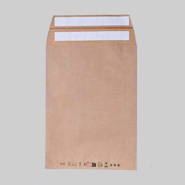E-handelspåse Papper, V-botten T/R - Medium (400st/fp)